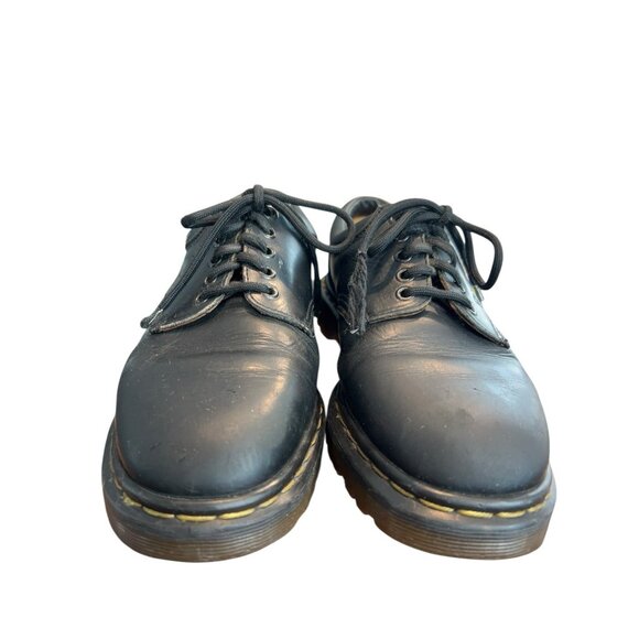Vintage Dr Martens 8053 Crazy Horse Black Leather Oxford Shoes UK Size 8 England main image 11